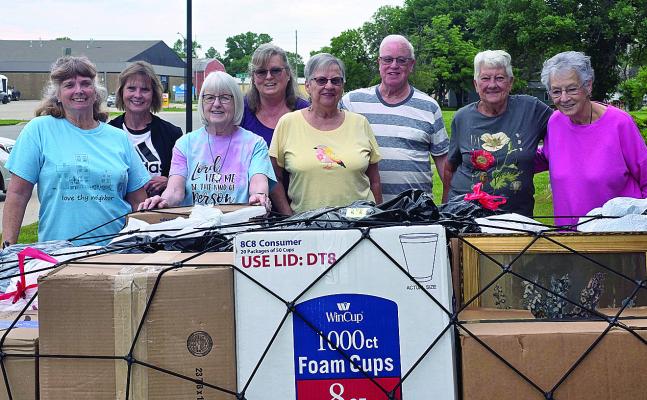 Several individuals participated in the Senior Citizen’s Activity Center donation drive to support those effected by the recent tornadoes that hit Oklahoma. These donations were taken to Barnsdall, OK on Wednesday, May 15. Hannah Emberton | Staff Photo