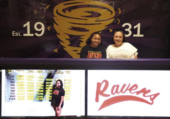 Senior Aaliyah Robinson signed with Coffeyville Community College for Powerlifting. She is shown with her aunt Angie Johnson. FKHS Newspaper | Courtesy Photo